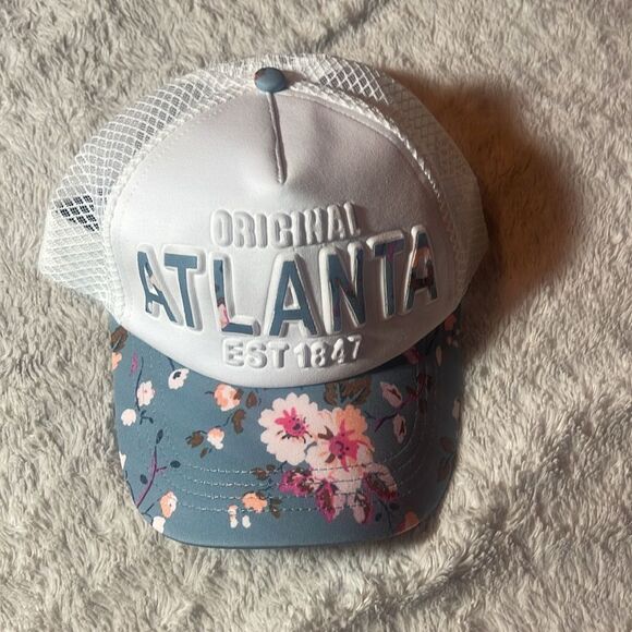 Floral Blue Atlanta Cap robin ruth NWT - Picture 4 of 8